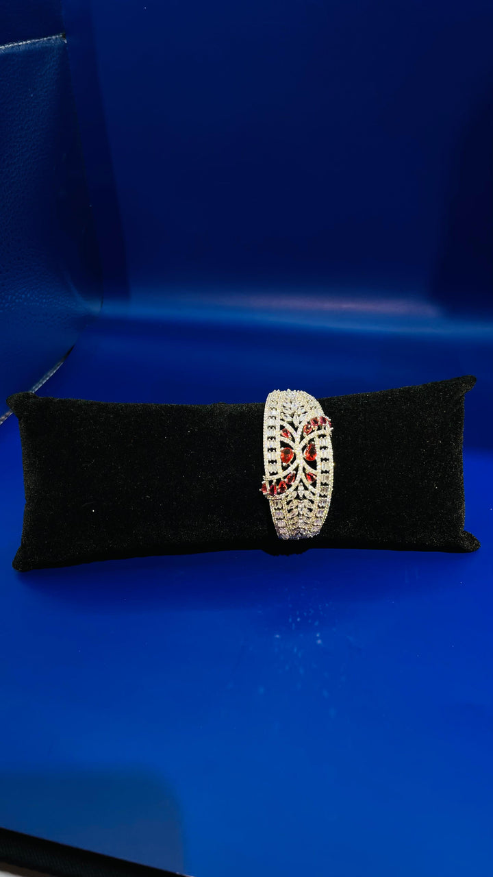 Tara Silver Crystals Art Deco Bracelet