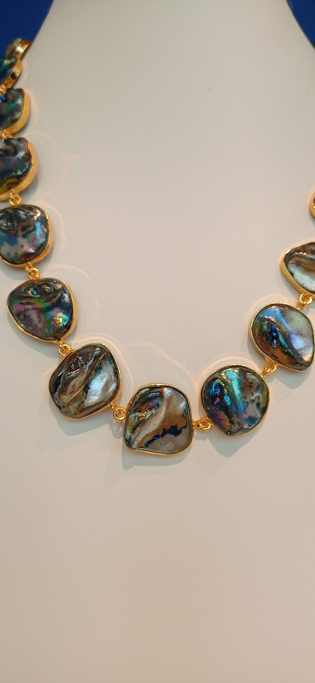 The "Olessia" Grey Opal Necklace and Earrings Set