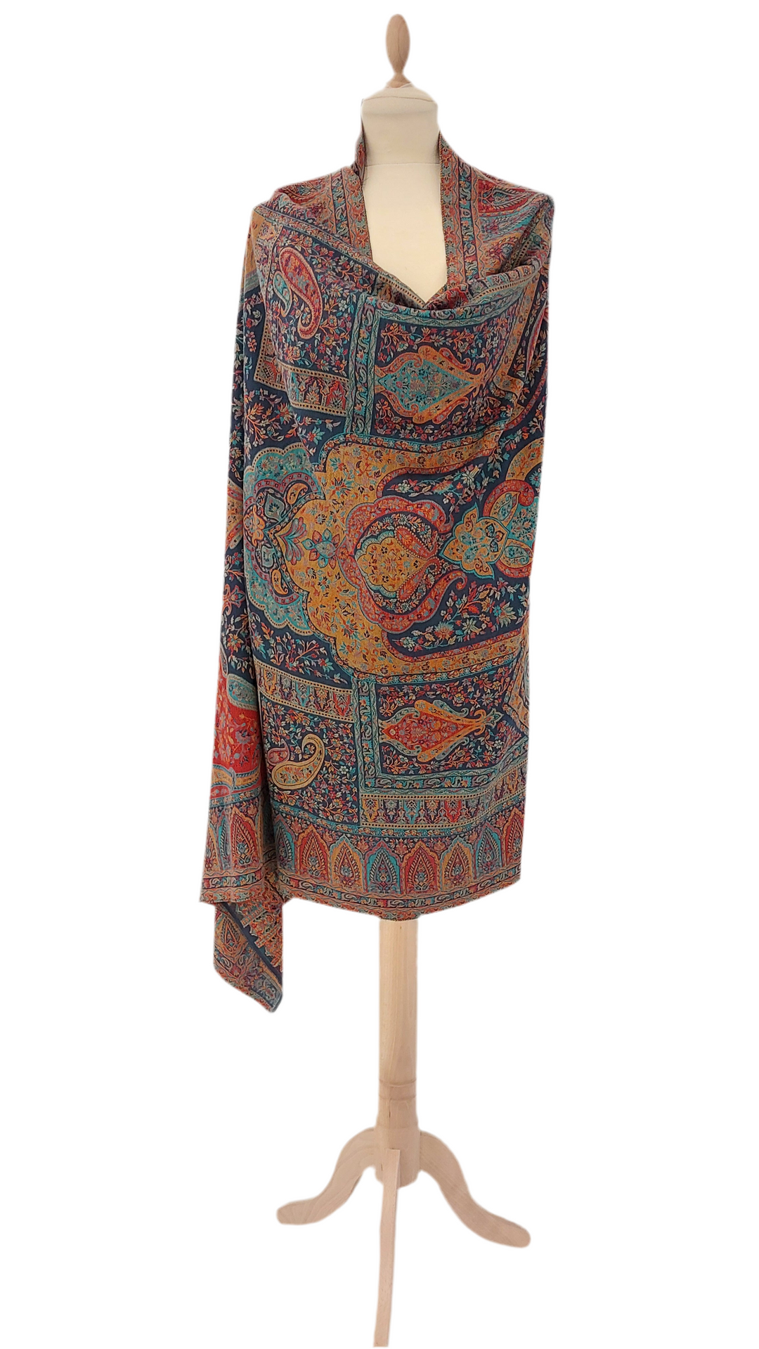 Bhoomi Midnight Blue Cashmere Shawl