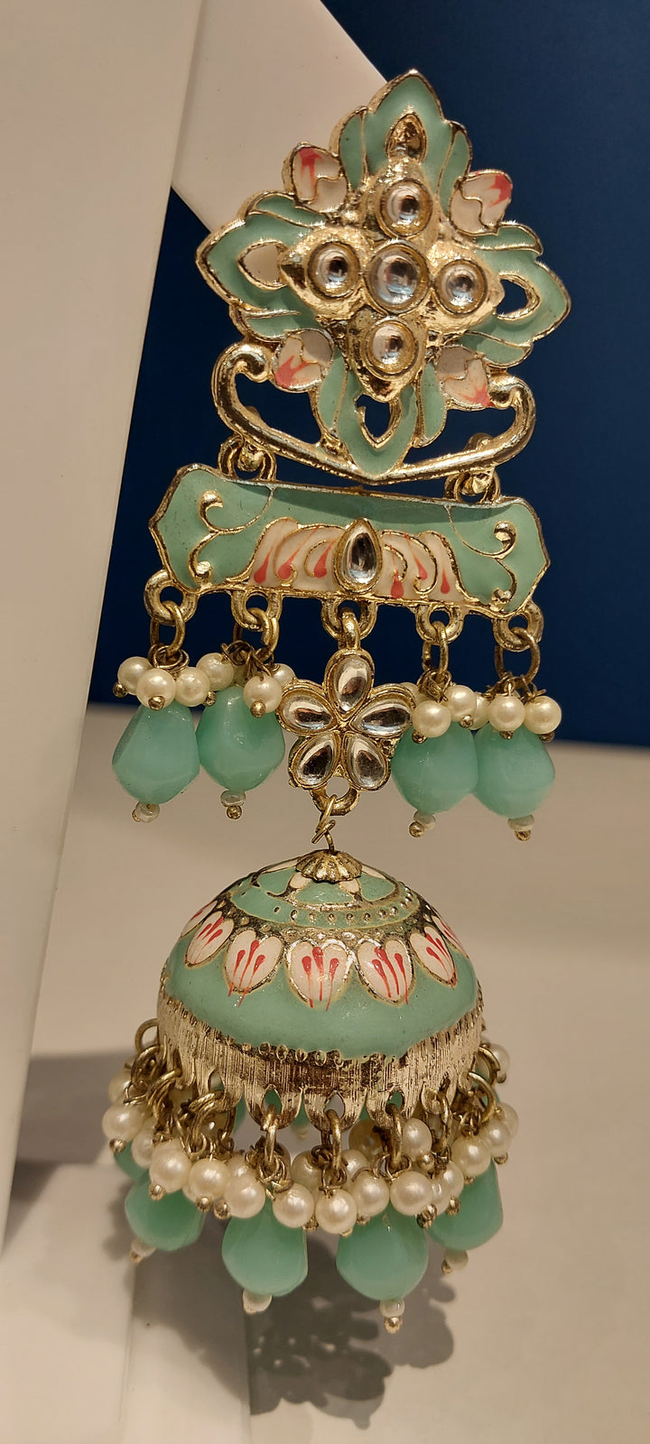 The  Sea Green Enamel Bell Earrings (NEW)