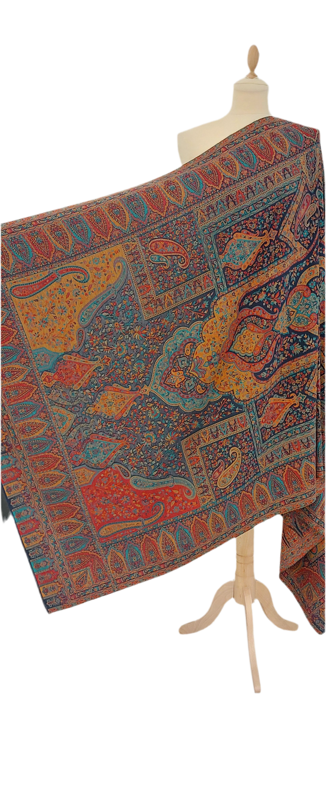 Bhoomi Midnight Blue Cashmere Shawl