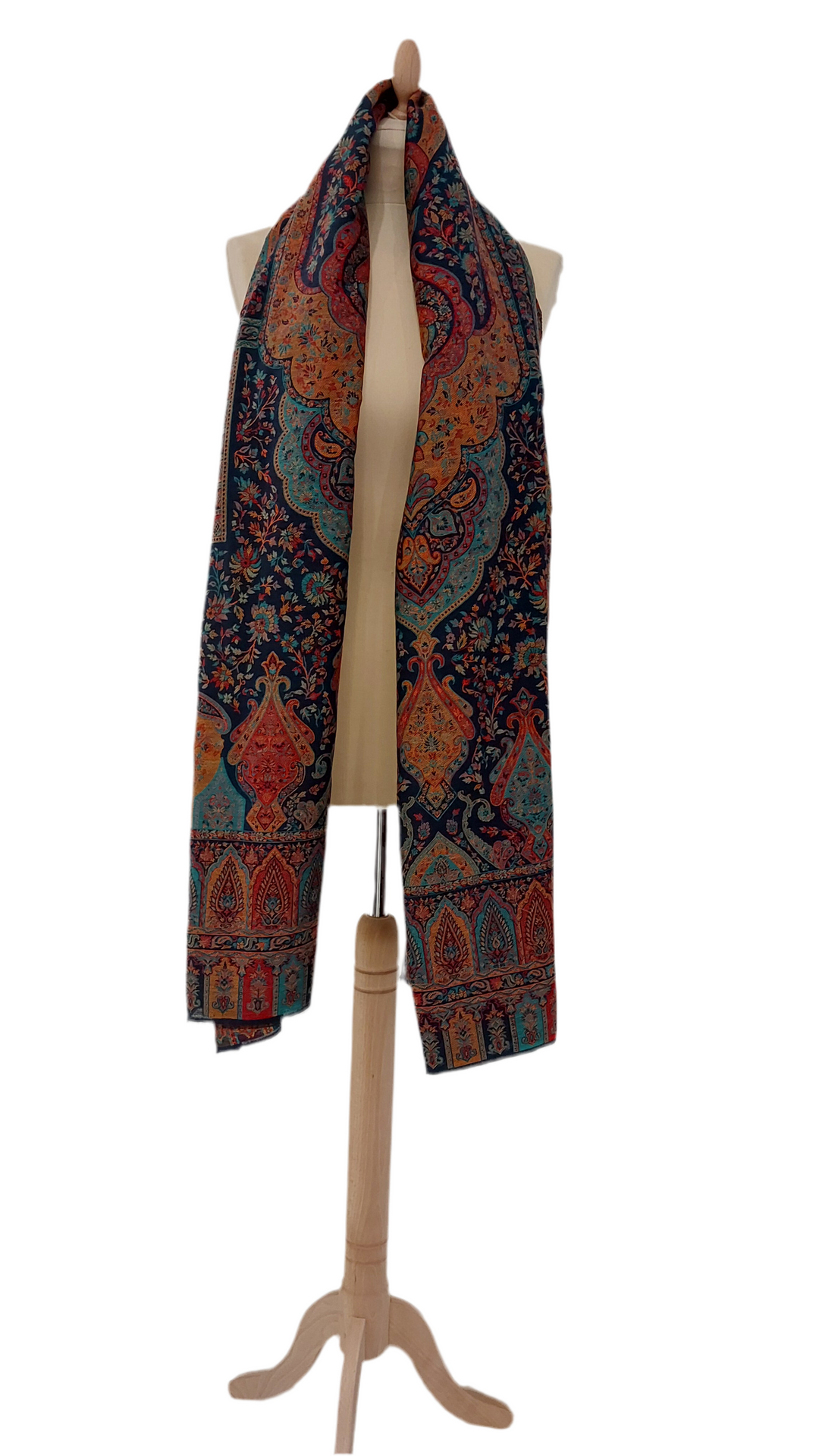 Bhoomi Midnight Blue Cashmere Shawl