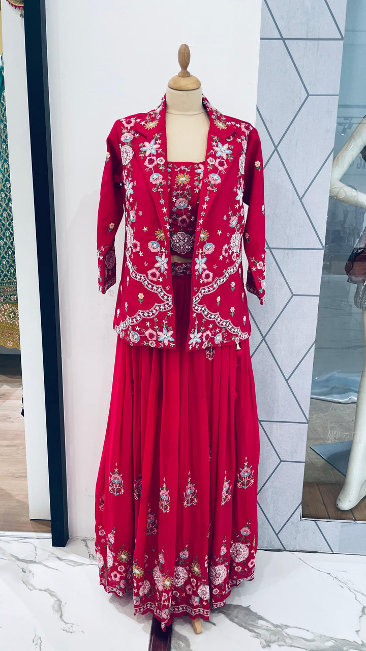 Navya Rani Pink Georgette Set  designer kurta sets in Dubai ( Ready-to-Wear)