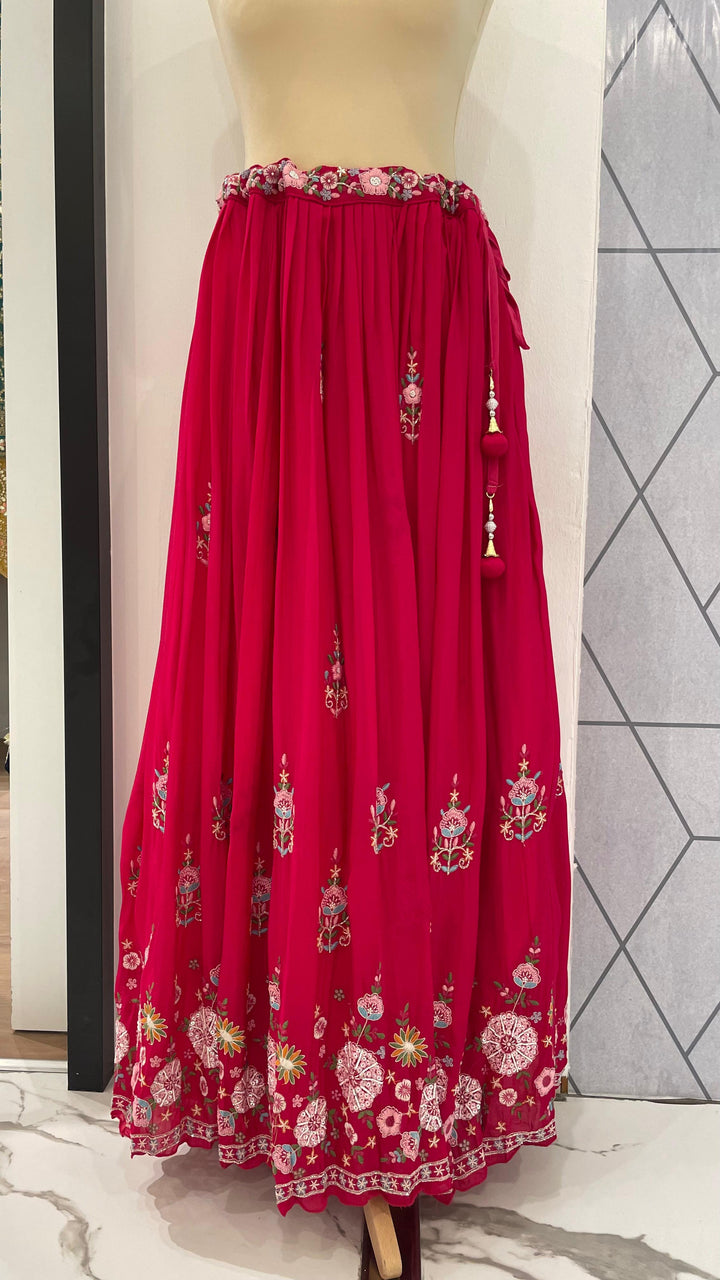 Navya Rani Pink Georgette Set  designer kurta sets in Dubai ( Ready-to-Wear)