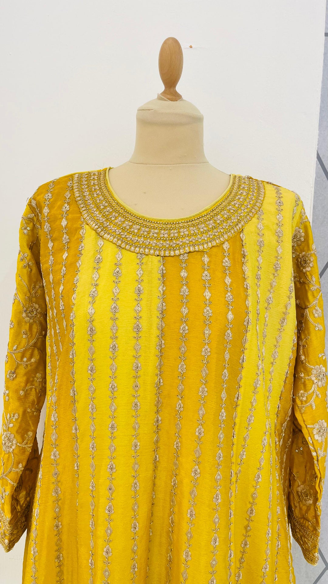 Navya Yellow Gota Sharara Ghararas set (Ready to Wear)