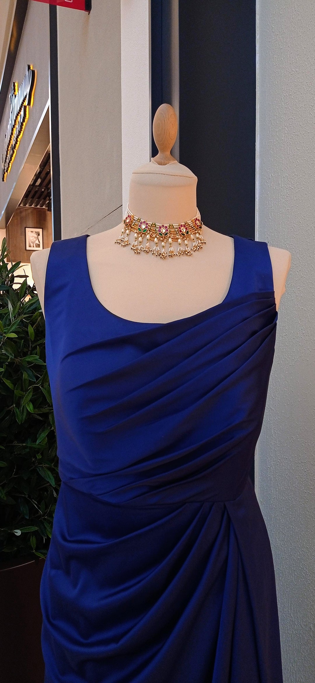 Midnight Blue Armani Silk Dress