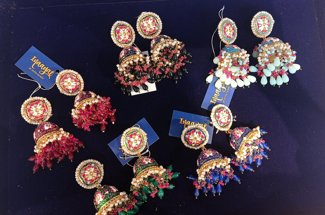 Katya Katori Bell-Shaped Indian Traditional Earrings