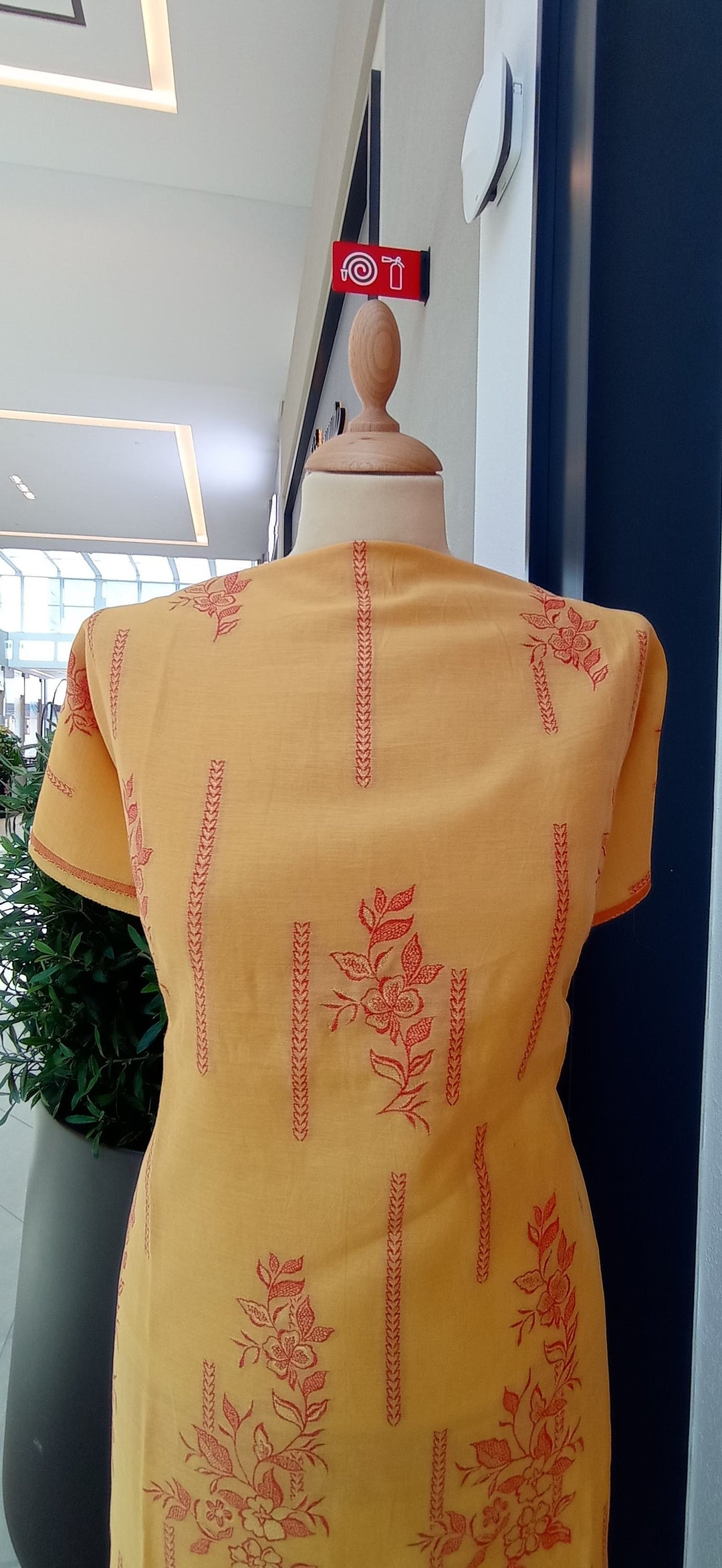 Gitasha Haldi Yellow Cotton Silk Suit Set (Unstitched)