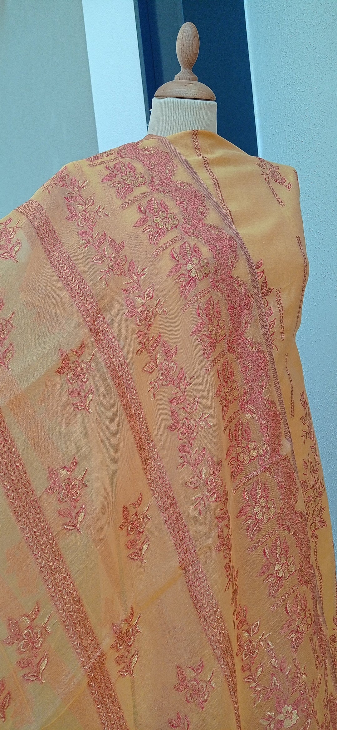 Gitasha Haldi Yellow Cotton Silk Suit Set (Unstitched)
