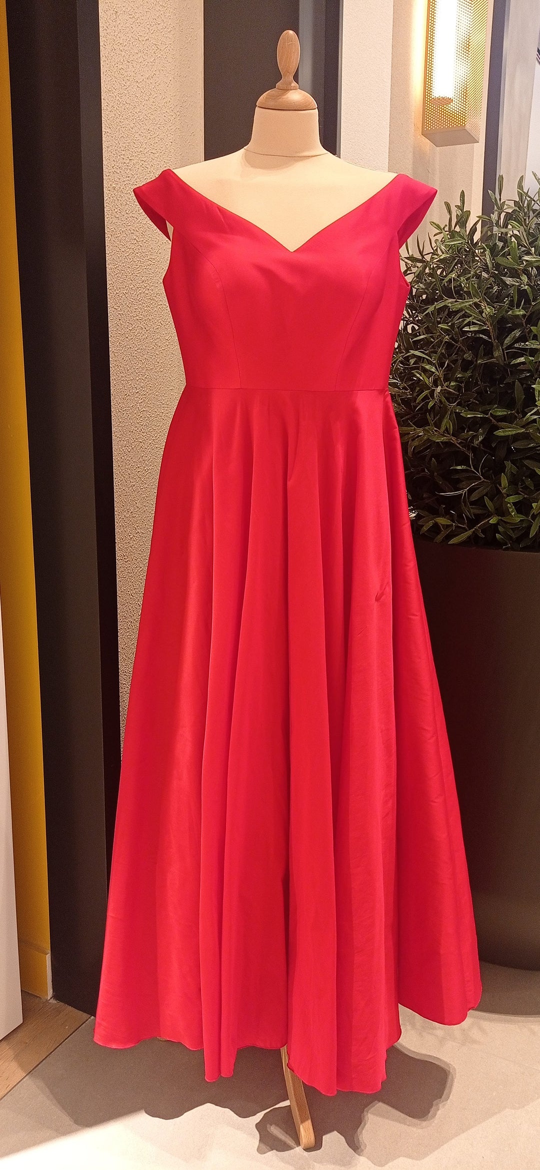 Aronia Red Romantic Evening Gown