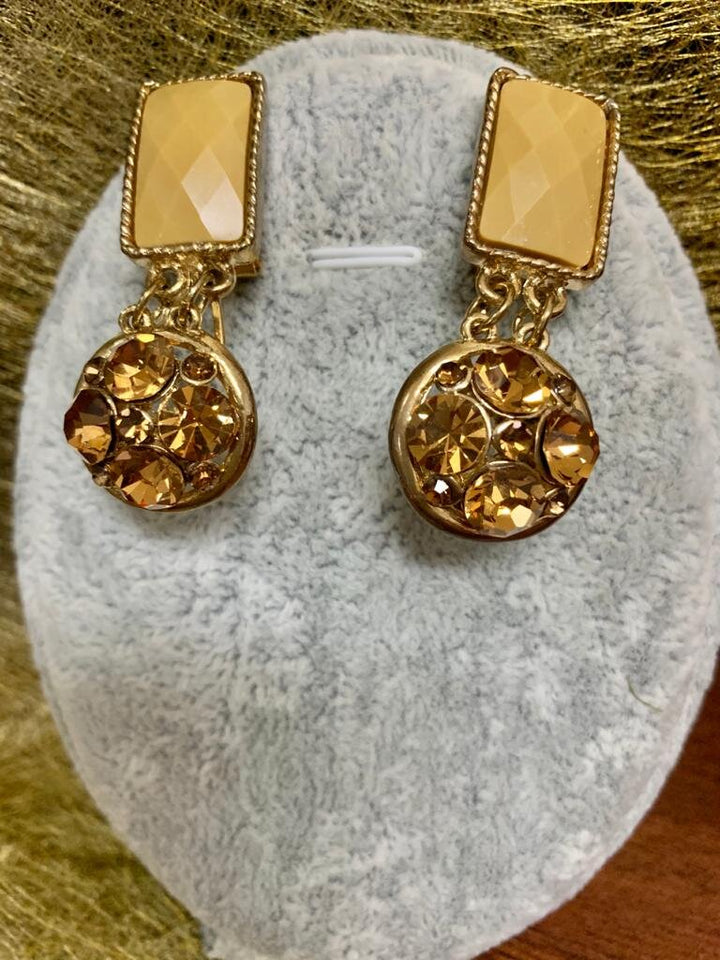 Kayara Yellow Topaz Semi-Precious Necklace and Earrings Set